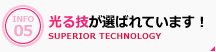 光る技が選ばれています